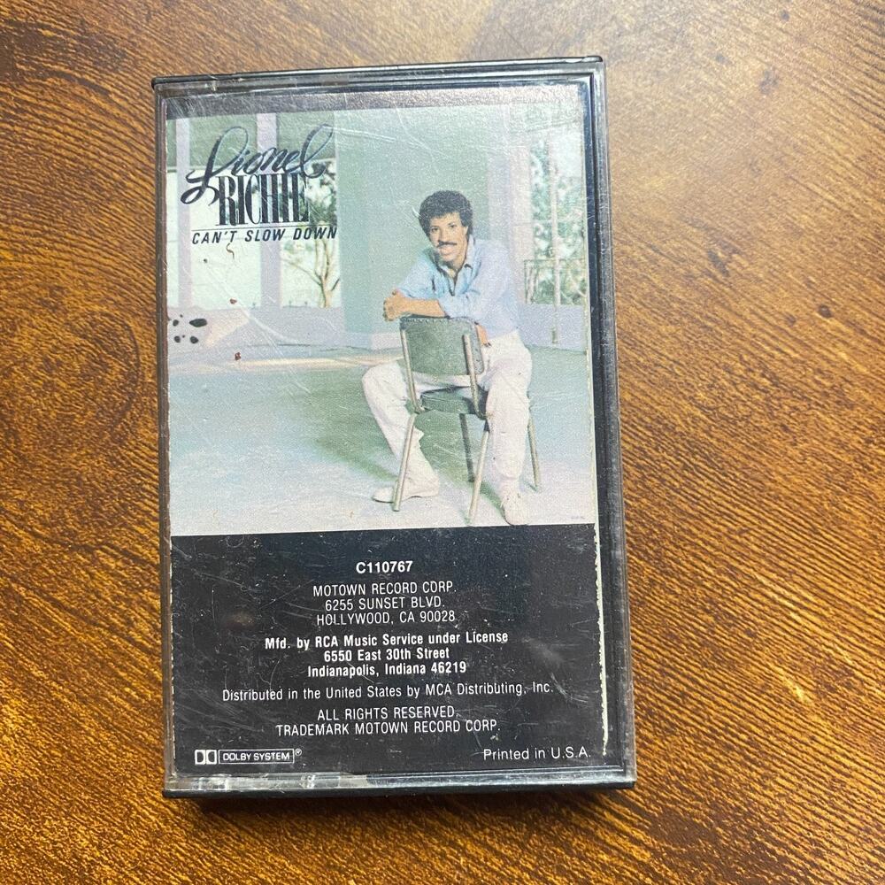 Can't Slow Down by Lionel Richie (Cassette, 1983, Motown)